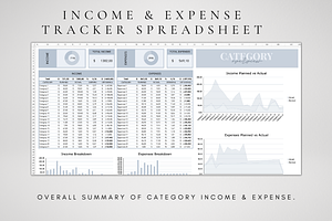 Income & Expense Excel Template