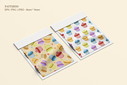 Pastries Bakery Clipart & Pattern, a Food Illustration by Vaniuta_Art (Thumbnail 10 of 13)