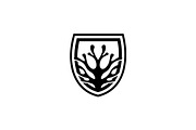 Minimalist Nature Shield Logo, a Branding & Logo Template by Luxury Logos (Thumbnail 3 of 4)
