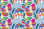 20 Colorful Seamless Patterns, a Pattern Graphic by PenguinHouse (Thumbnail 9 of 13)