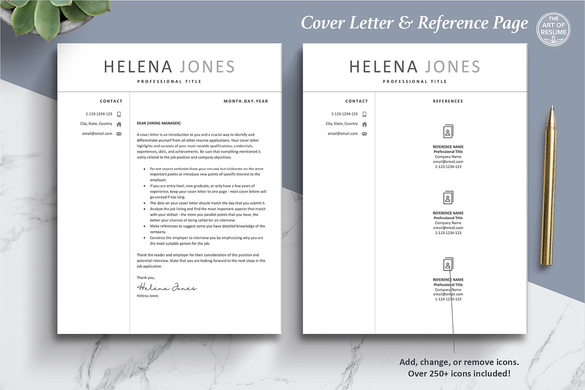 Executive Resume, Simple CV Template, a Resume Template by The Art of Resume (Photo 6 of 8)