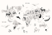 Animal World Map Creator, an Animal Illustration by Natalia Tugova (Thumbnail 7 of 17)