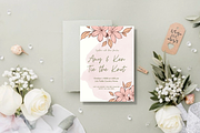 Pink Wedding Invitation, an Invitation Template by Weddinginvitation by Fati (Thumbnail 1 of 2)
