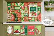 Mosaic Fruit and Veggie. Eco Food, a Food Illustration by Lettering_Logo (Thumbnail 6 of 15)