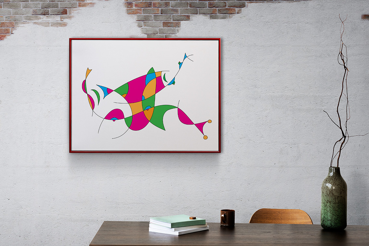 Abstract painting of a crab, an Illustration by DutchDigitalDesign (Photo 2 of 3)