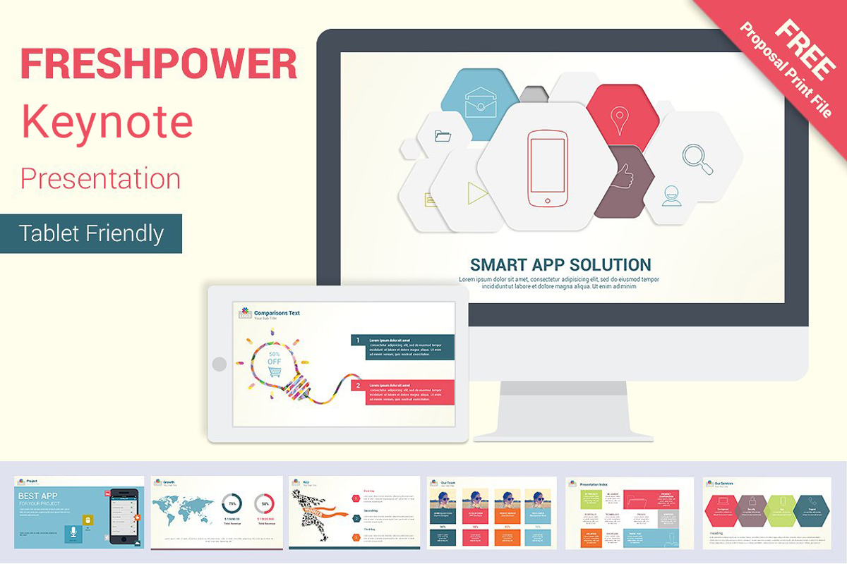 FRESHPOWER Keynote, a Presentation Template by ORCOLOR (Photo 1 of 6)