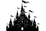 Fantasy Castle Silhouette, an Object Graphic by Creativeshirt (Thumbnail 12 of 20)