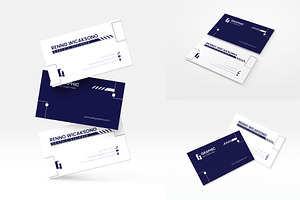 Minimalist Tech-Style Business Card, a Business Card Template by Artnivora.Std
