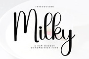 Milky, a Handwritten Font by InermediaSTUDIO (Thumbnail 1 of 6)