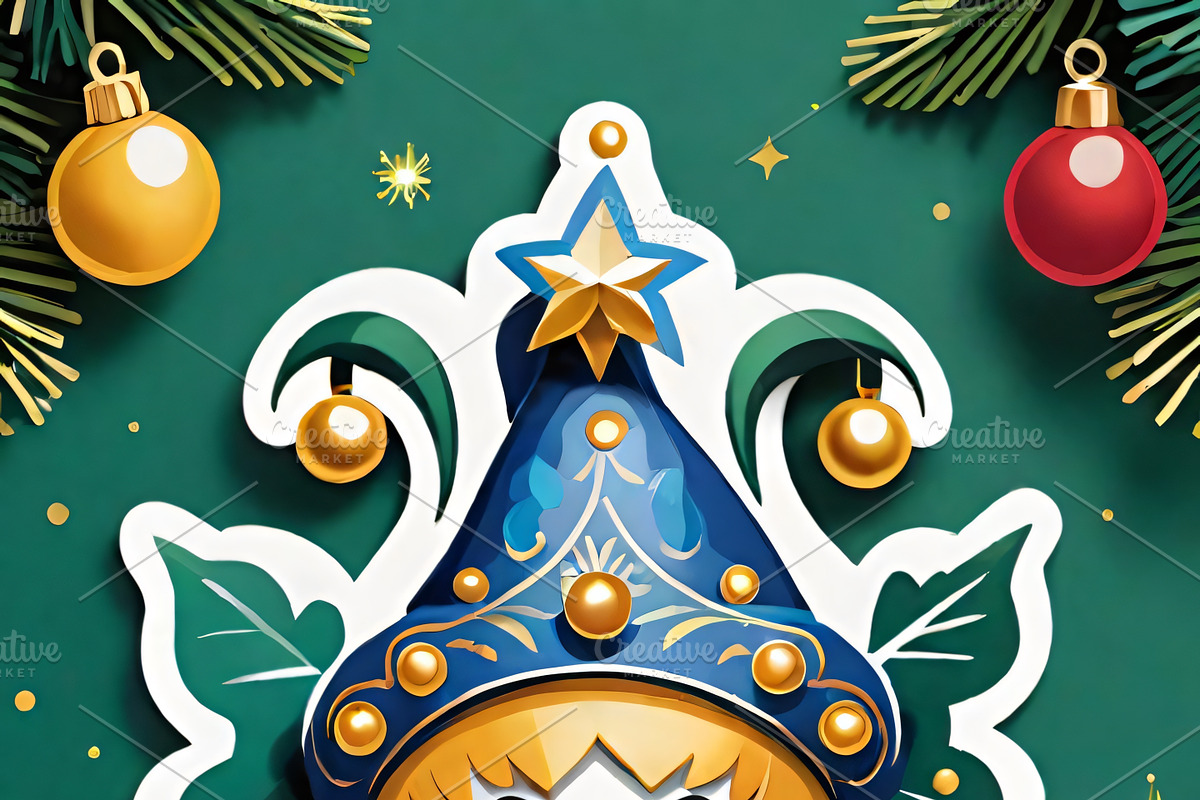 10 Festive Clown Ornaments Bundle, an Illustration by ETARA by Mea Hau (Photo 5 of 6)