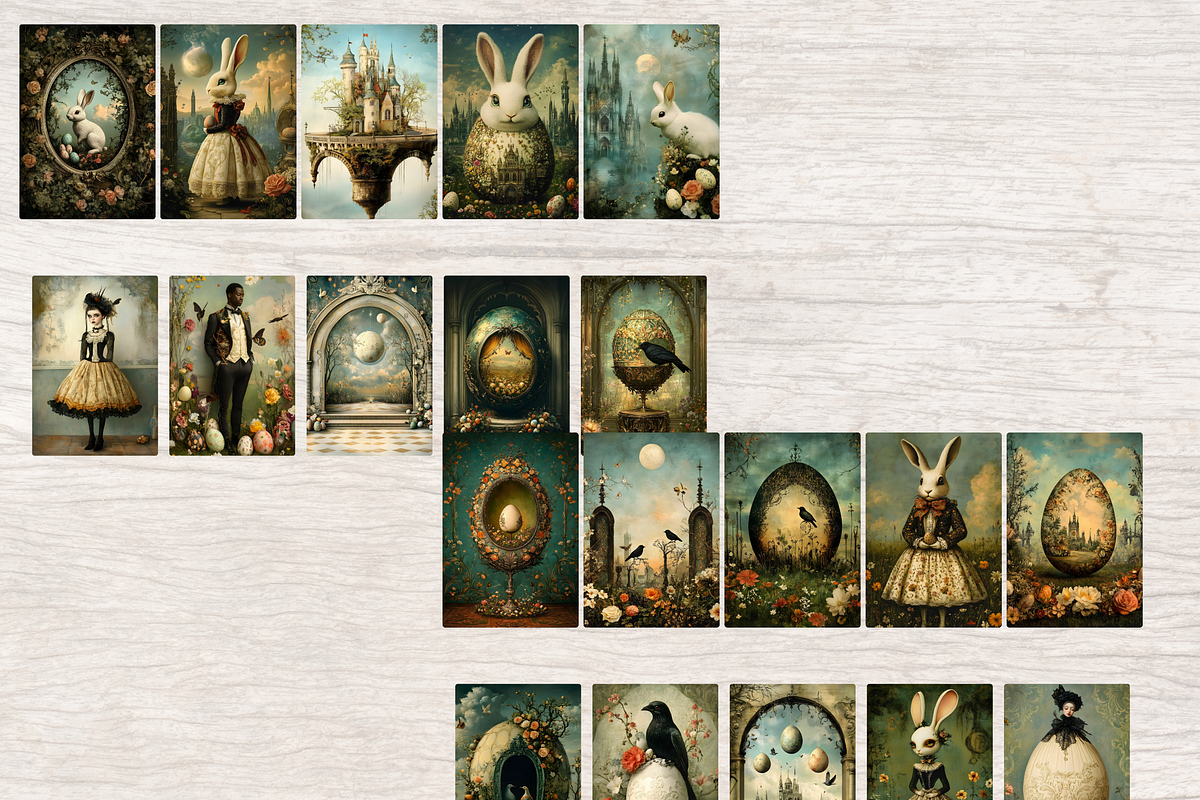 SURREAL GOTHIC EASTER JUNK JOURNAL, a Seasonal Illustration by Daring Digies (Photo 6 of 10)