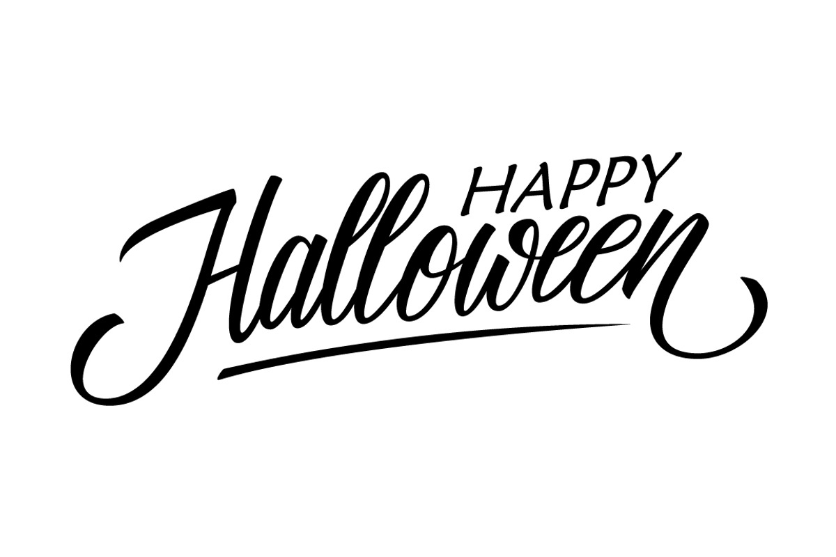 Happy Halloween hand lettering., a Graphic by Finevector (Photo 2 of 3)