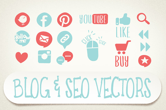 Blog & SEO vector icons preview 4