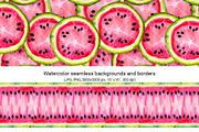 Juicy watermelon, watercolor summer, a Food Illustration by Artmanata (Thumbnail 4 of 12)