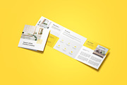 Square Trifold Brochure Mockup, a Product Mockup by Mockup Supper (Thumbnail 7 of 17)