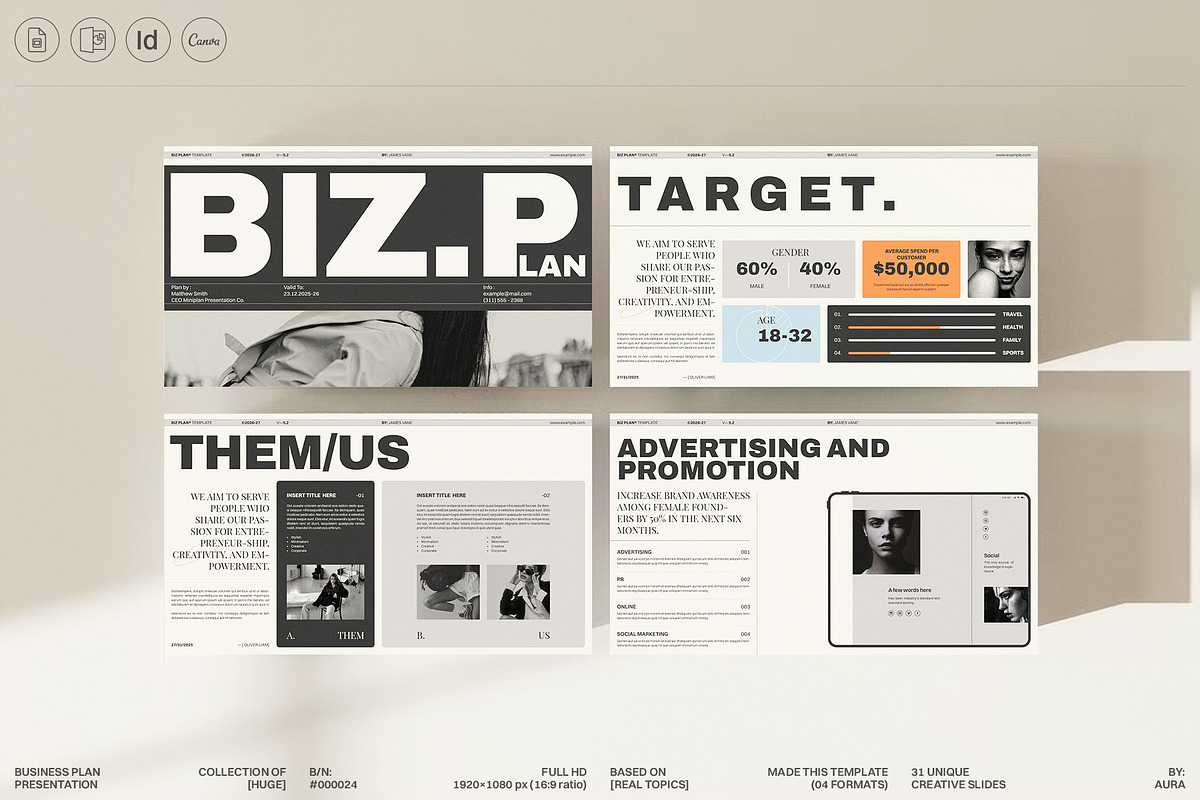 Business Plan Presentation Template preview 4