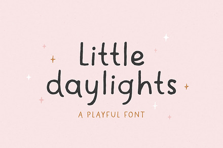 Little Daylights - Playful Font, a Handwritten Font by simpleblues