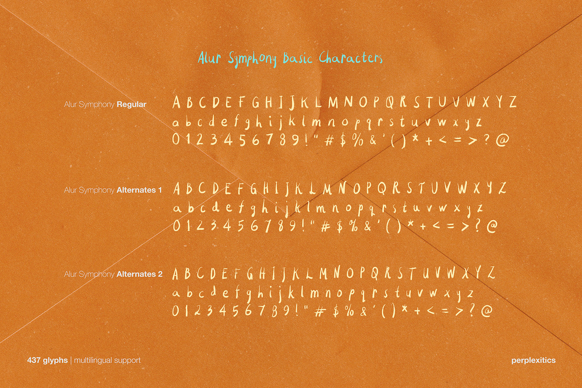Alur Symphony Handwritten Brush Font, a Handwritten Font by Perplexitics (Photo 9 of 10)