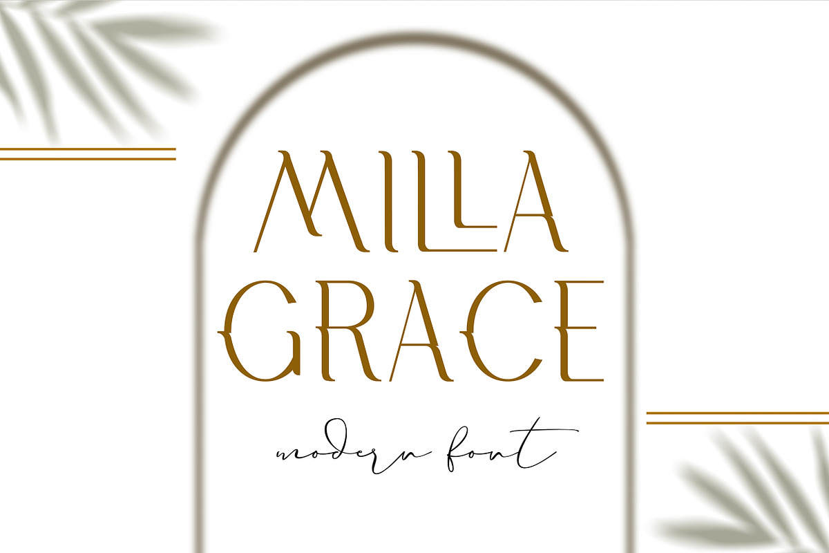Milla Grace. Modern Classic Font, a Serif Font by LABFcreations (Photo 9 of 12)