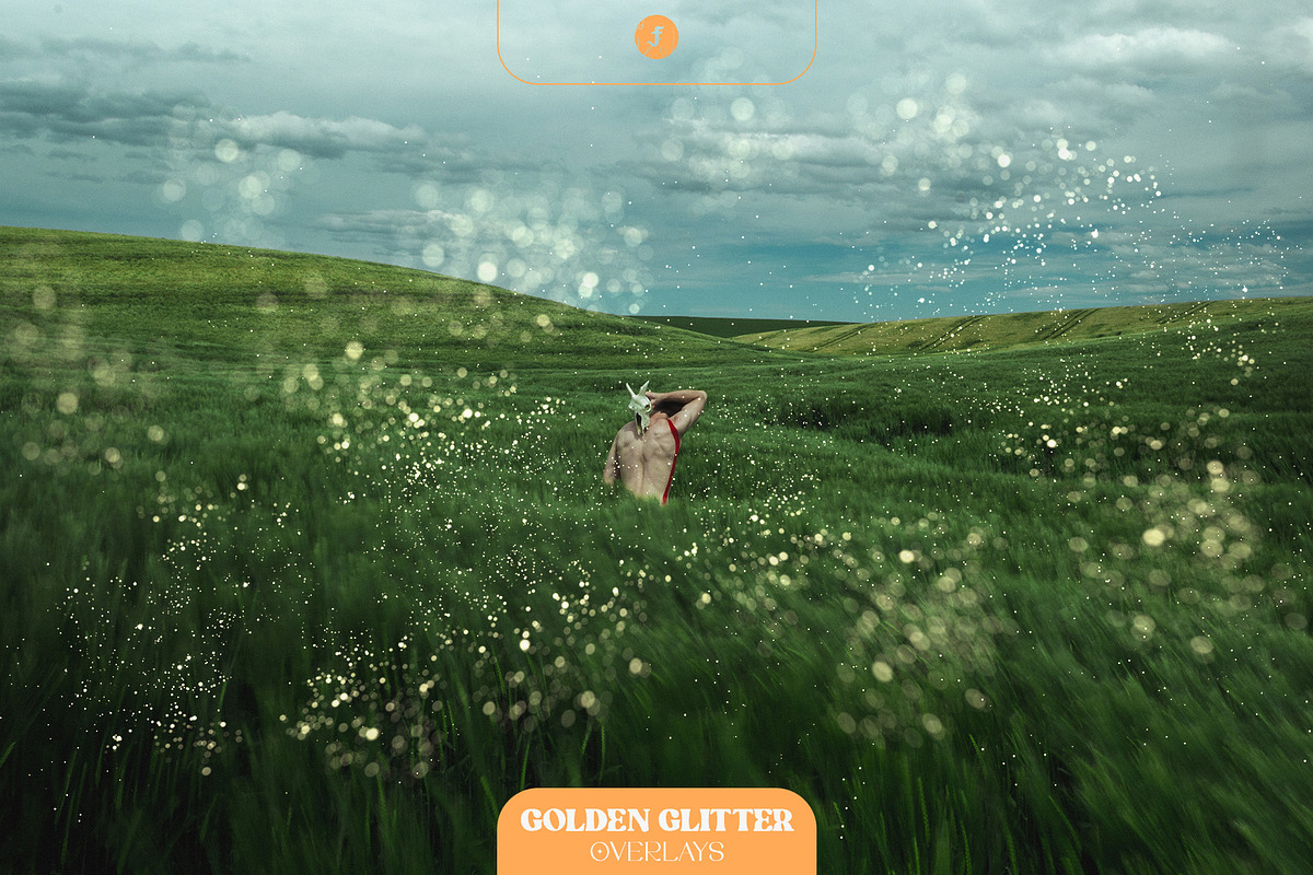 Golden Glitter Overlays, a Texture Graphic by Freezerondigital (Photo 3 of 16)
