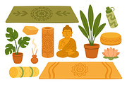 Yoga Set, a Healthcare Illustration by ananastya (Thumbnail 10 of 12)