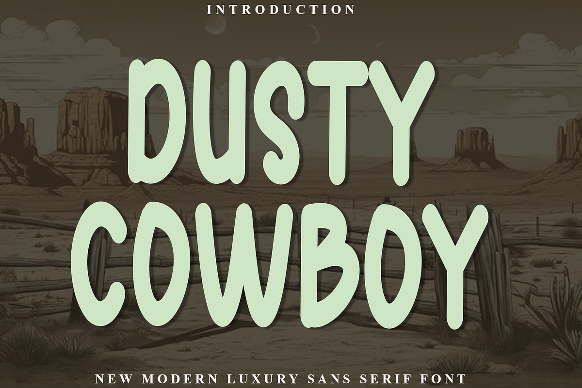 Dusty Cowboy, a Script Font by FreshTypeINK (Photo 1 of 8)