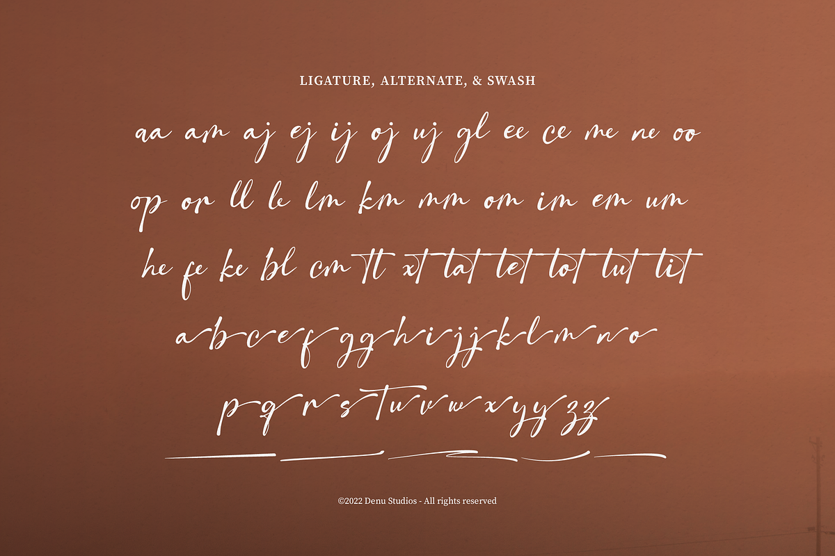 Dallgona Giamond | Natural Signature, a Script Font by Denustudios (Photo 11 of 12)