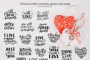 Quotes About Love-Lettering Pack