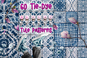Tie Dye Repeat Tile Patterns