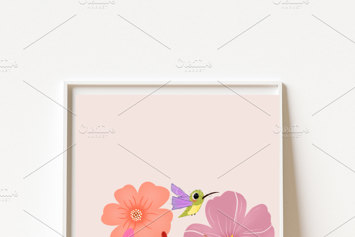 Spring Garden Digital Poster A4, a Decorative Illustration by Oleksandra Illustrates (Photo 7 of 8)
