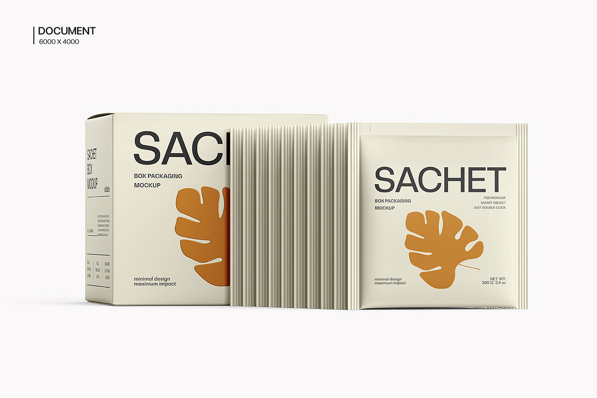 Tea Packaging Box With Sachet Mockup, a Packaging Mockup by Ram Studio LLC (Photo 11 of 13)