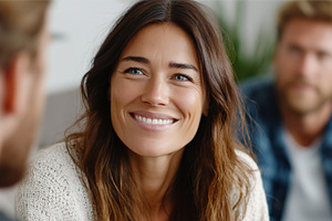 Smiling young woman, a Person Photo by MistyDay