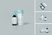 Droper Bottle Cylindrical Box Mockup, a Packaging Mockup by zpackcreative (Thumbnail 1 of 5)