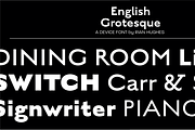English Grotesque, a Sans Serif Font by Device (Thumbnail 1 of 7)