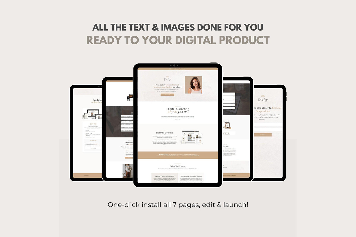 Systeme.io Fawn Minimal Funnel, a Landing Page Template by Hayley's Digital Hub (Photo 7 of 10)