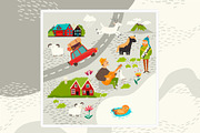 Cute MAP Creator NEW DIY, an Object Graphic by Rimma (Thumbnail 5 of 8)