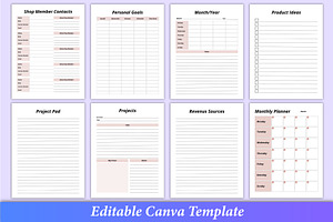 Side Hustle Planner Canva Kdp