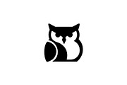 Stylized Owl Vector Art, an Animal Illustration by Vectorium Studio (Thumbnail 1 of 4)