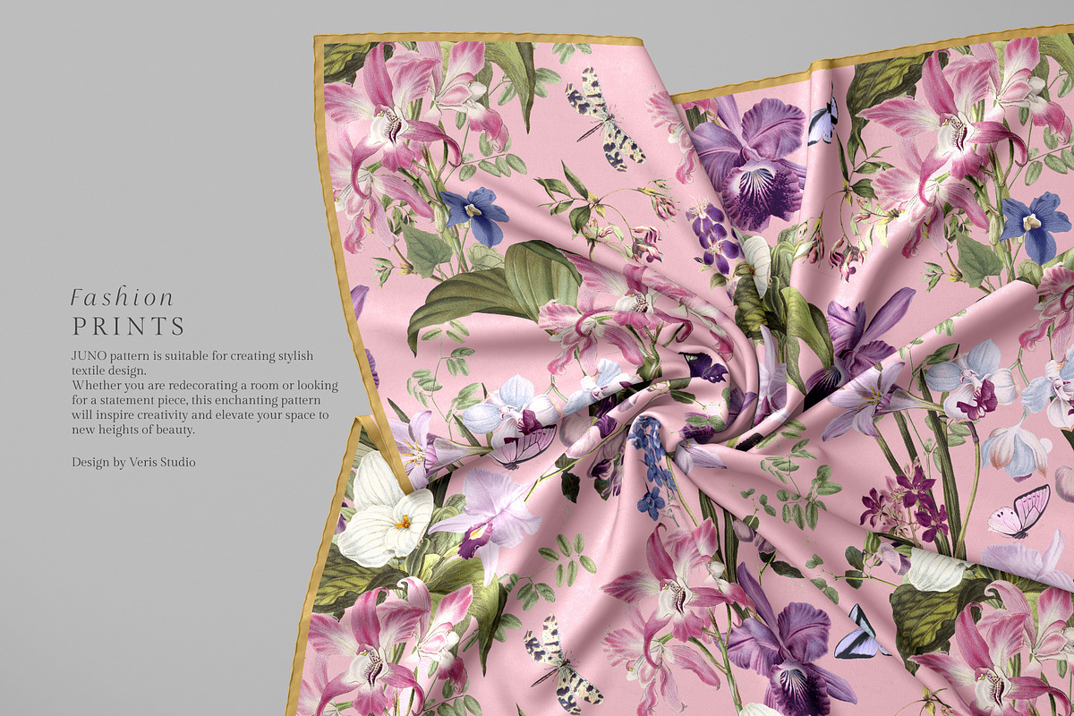 JUNO Flower Floral Seamless Pattern, a Pattern Graphic by Veris Studio (Photo 7 of 14)