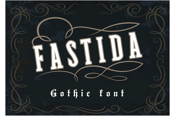 Fastida Gothic Font preview 4