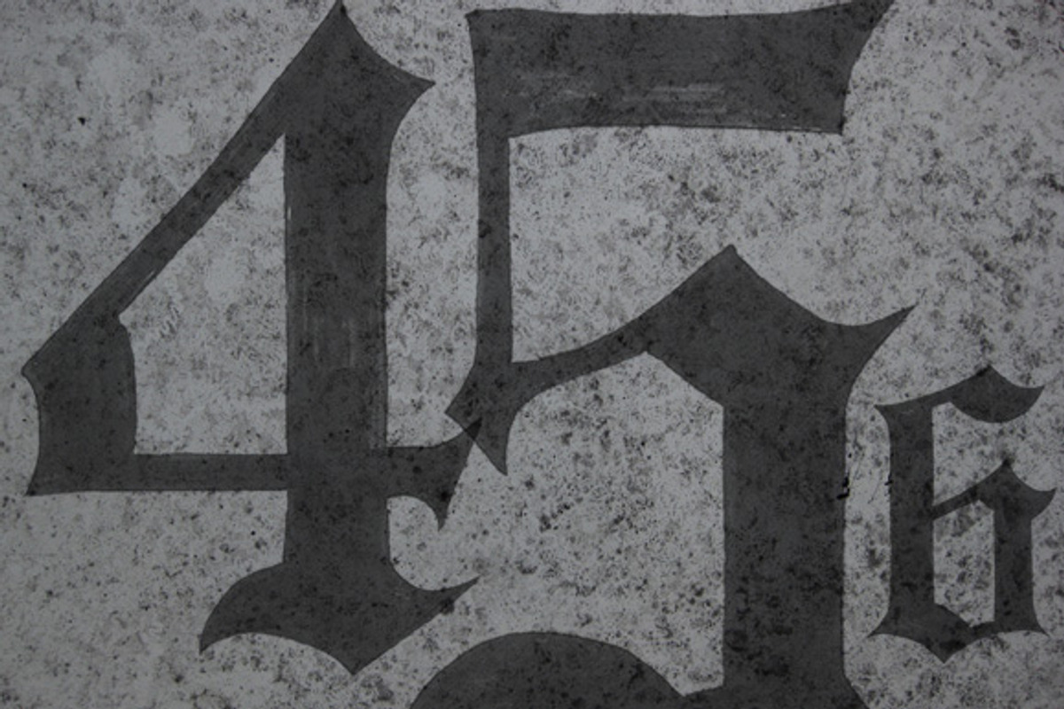 Hand Painted Gothic Numbers, a Texture Illustration by BIOWORKZ (Photo 3 of 5)