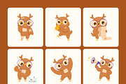 60 Owl Characters Illustration, an Animal Illustration by Brickclay (Thumbnail 11 of 12)