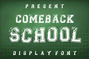 Comeback School, a Font by Limited.studio (Thumbnail 1 of 5)