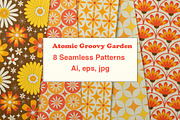Atomic Floral Patterns Collection, a Pattern Graphic by Yasmine Patterns (Thumbnail 1 of 7)
