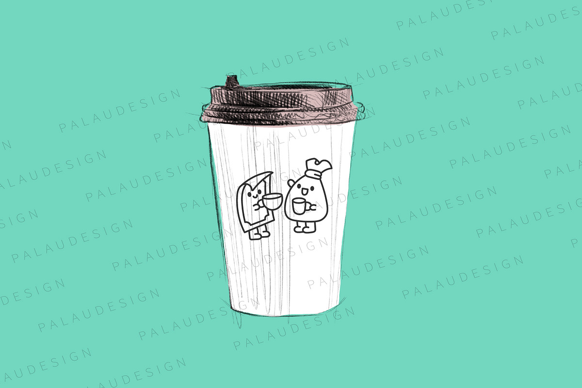 Bag Money Banknote Friends Character, a Finance Illustration by Palau (Photo 7 of 12)