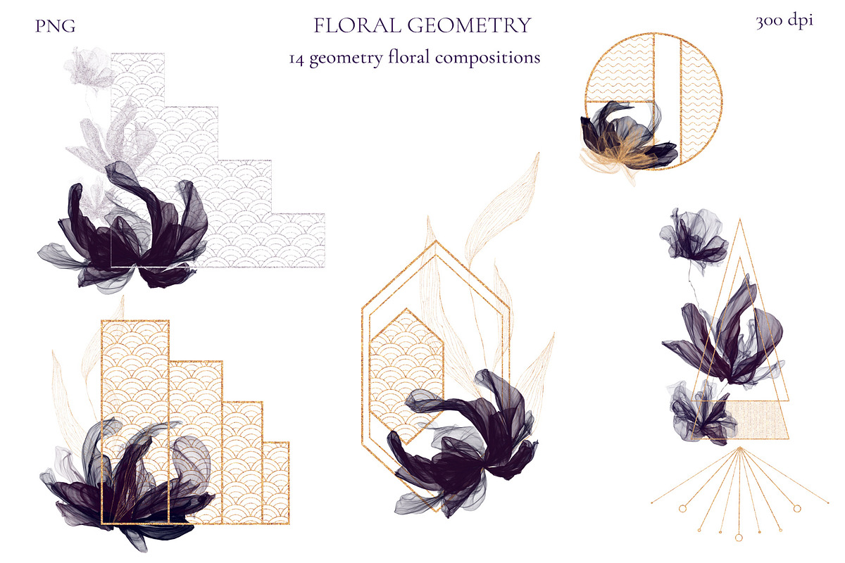 Floral Geometry, an Illustration by Salted Galaxy (Photo 6 of 18)