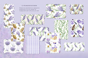 Lavender. Watercolor clip art., a Decorative Illustration by Farida Bik (Thumbnail 10 of 14)
