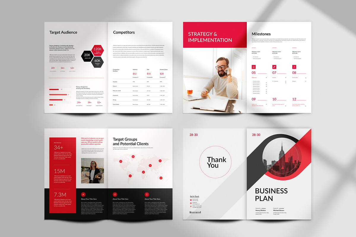 Business Plan Brochure Template, a Brochure Template by PixWork (Photo 6 of 6)