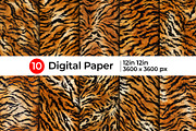 Realistic Tiger Fur Print Texture, a Pattern Graphic by Artonix (Thumbnail 1 of 5)
