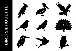 Birds Silhouette Collection